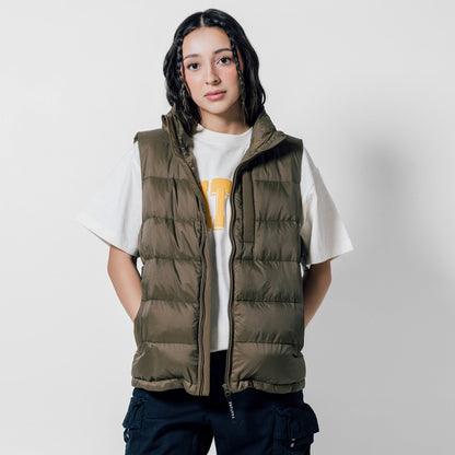 Sherman Convertible Puffer Vest - Black