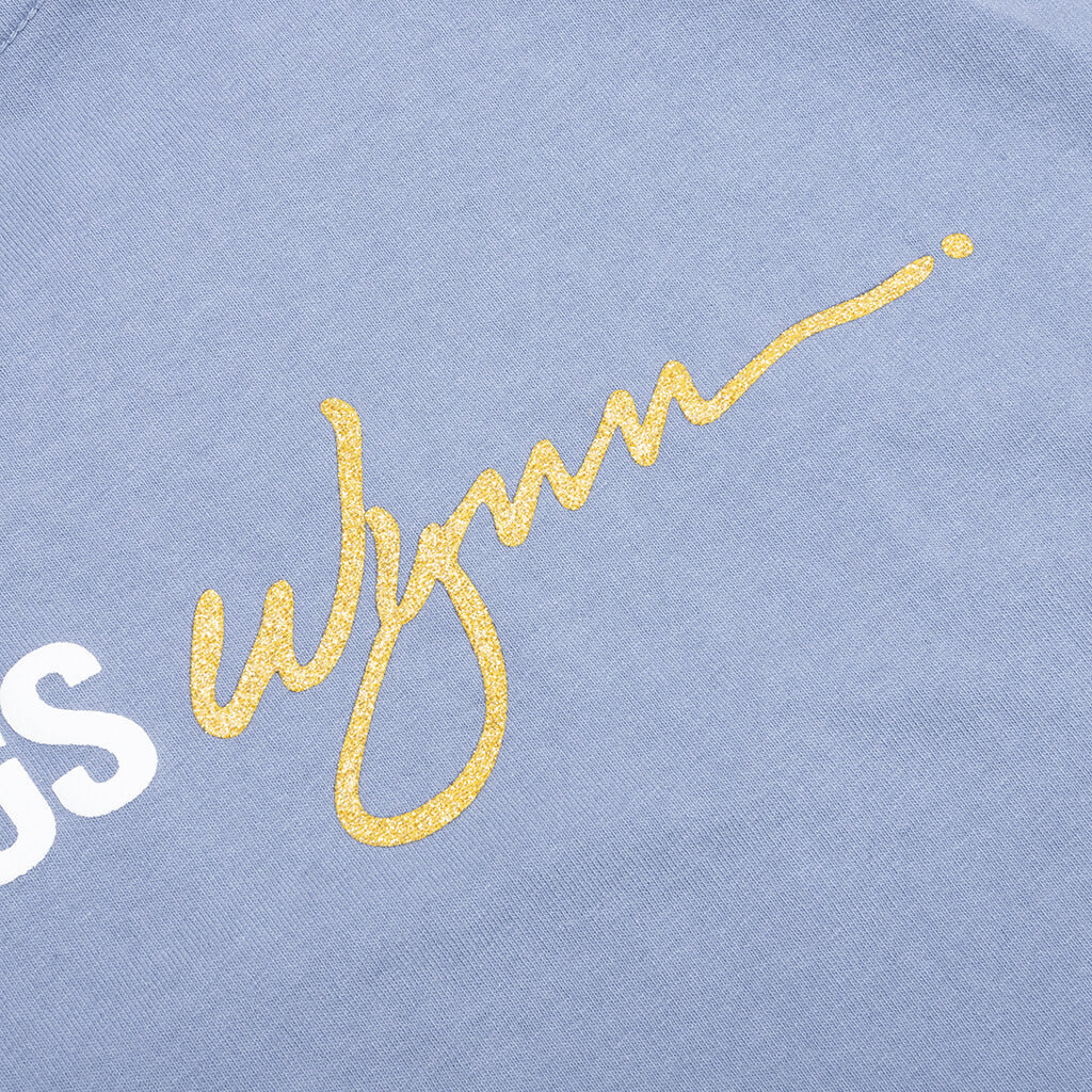 Feature x Wynn Logo Lock Up Tee - Blue Granite