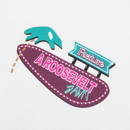 Feature x A Roosevelt Jawn Motor Inn Tee - White
