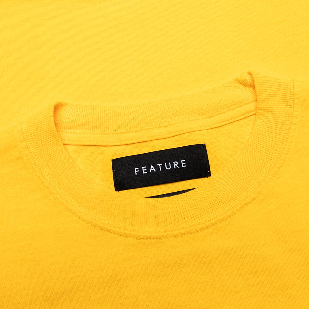 Feature x ASU Crest Tee - Spectra Yellow