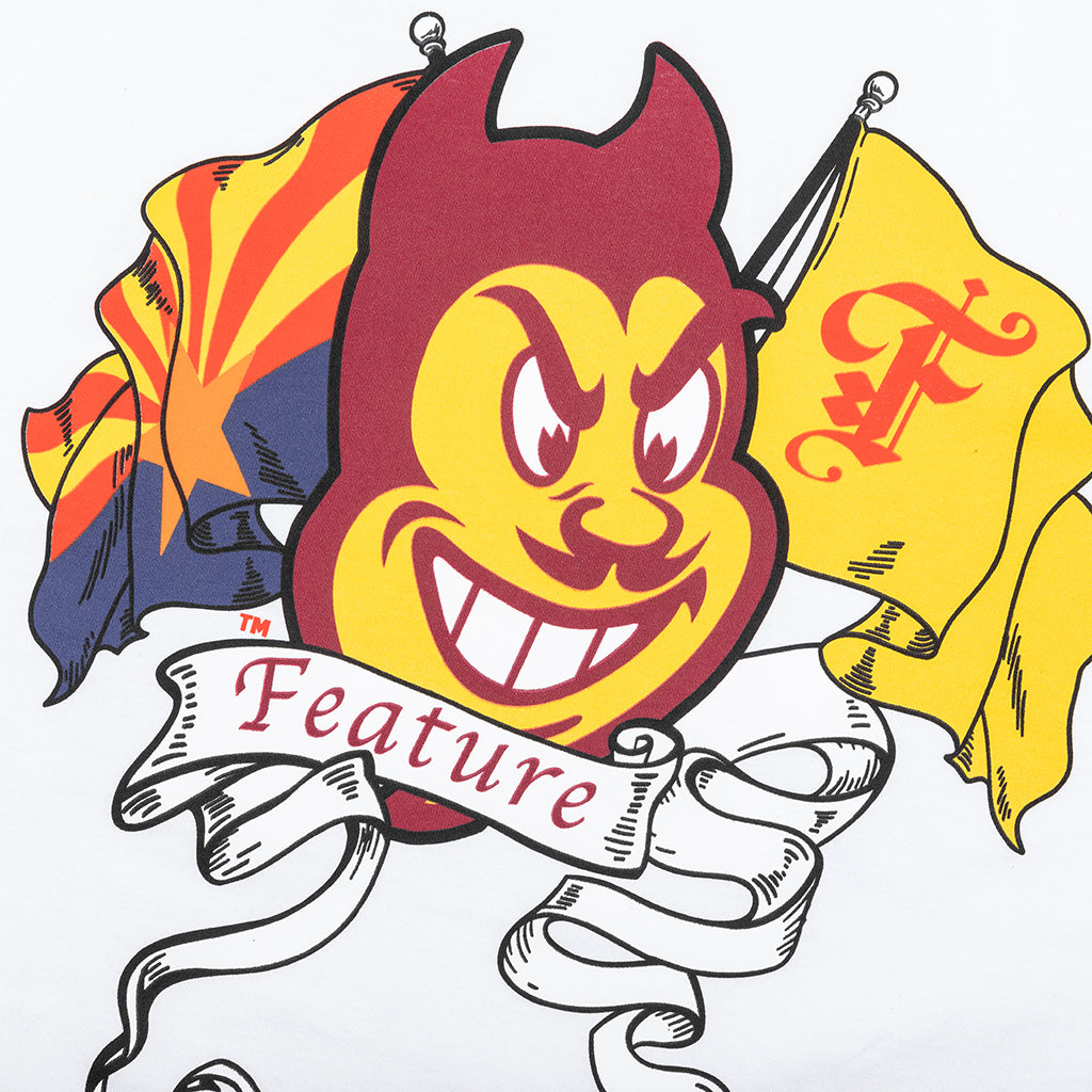 Feature x ASU Flag Tee - White