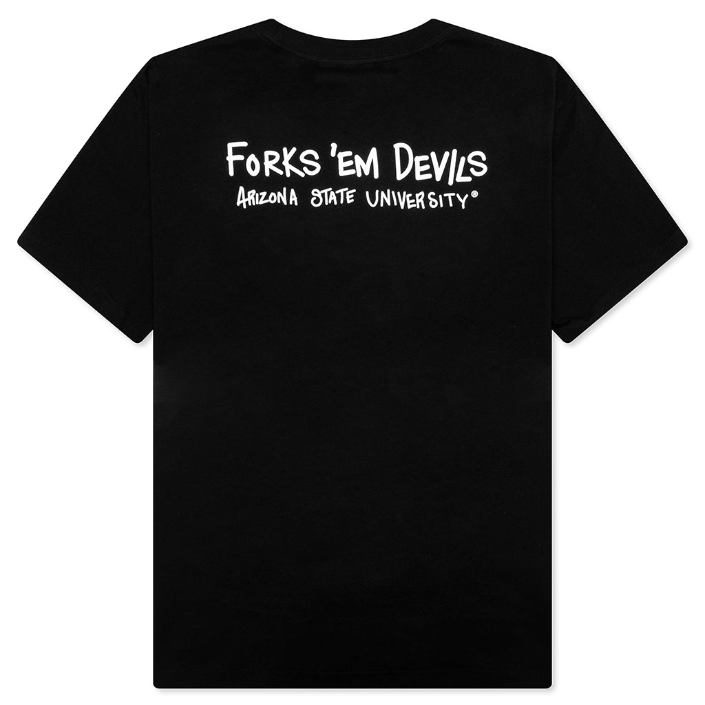 Feature x ASU Fork Em Devils Tee - Black