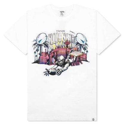 Feature x Billionaire Boys Club Touchdown Short Sleeve Tee - White