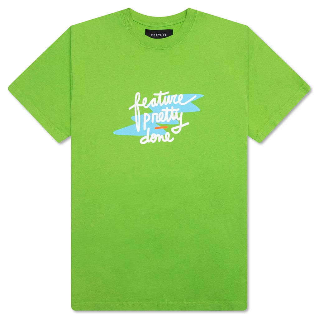 Feature x Pretty Done Splash Tee - Greenery