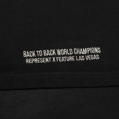 Feature x Represent Head 2 Head T-Shirt - Stained Black