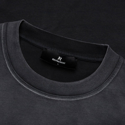 Feature x Represent Multi Logo T-Shirt - Stained Black