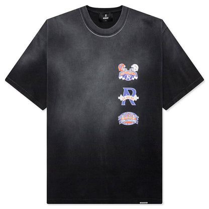 Feature x Represent Multi Logo T-Shirt - Stained Black