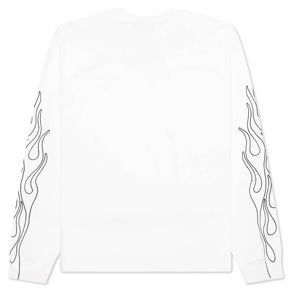 Fiery Heavyweight Longsleeve - White