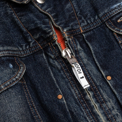 Flight Jacket Layered Denim - Indigo