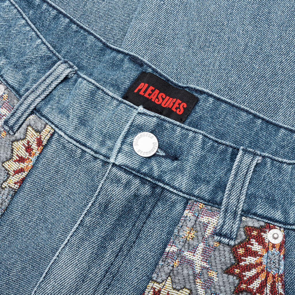 Floral Ultra Double Knee - Indigo