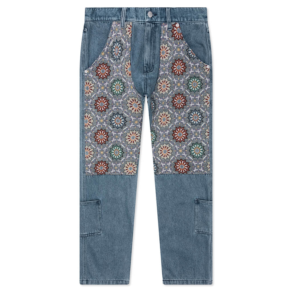 Floral Ultra Double Knee - Indigo