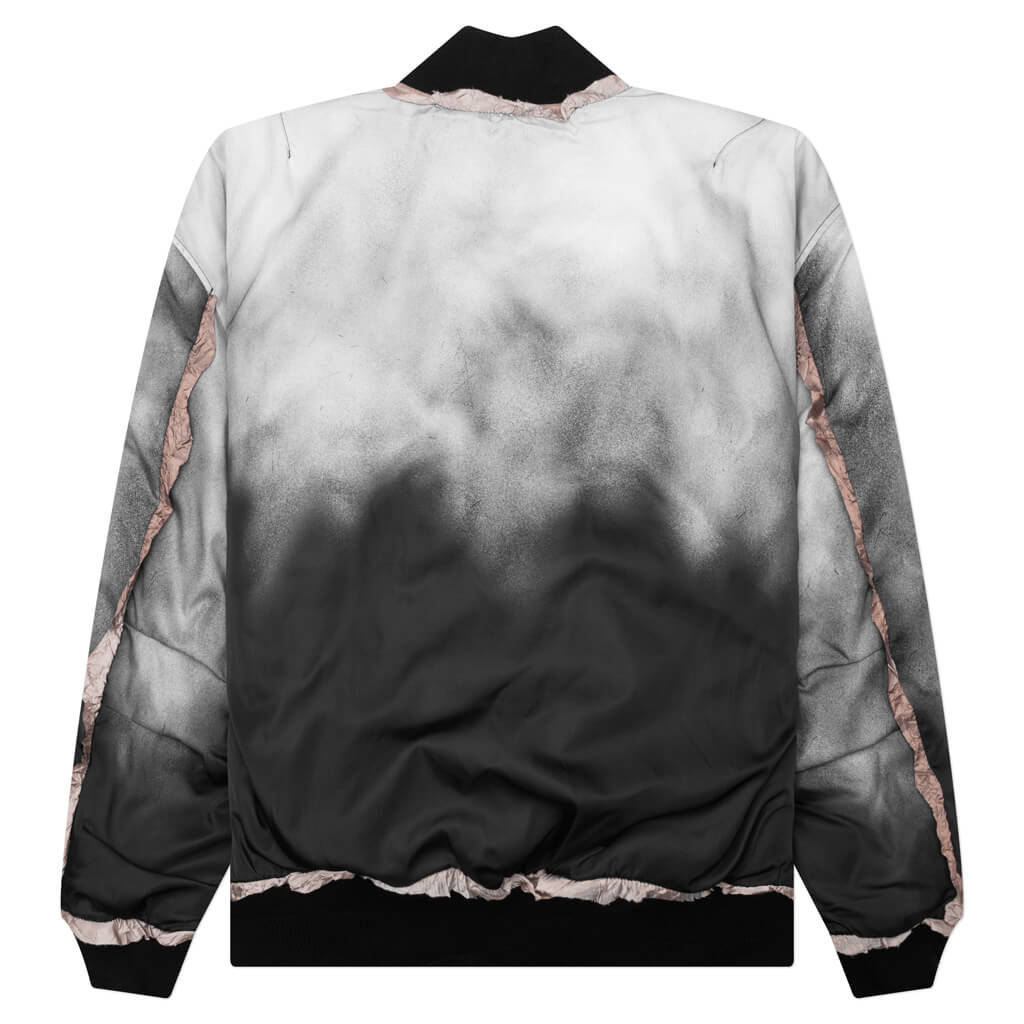 Ocari Nylon Bomber Jacket - Faded Black
