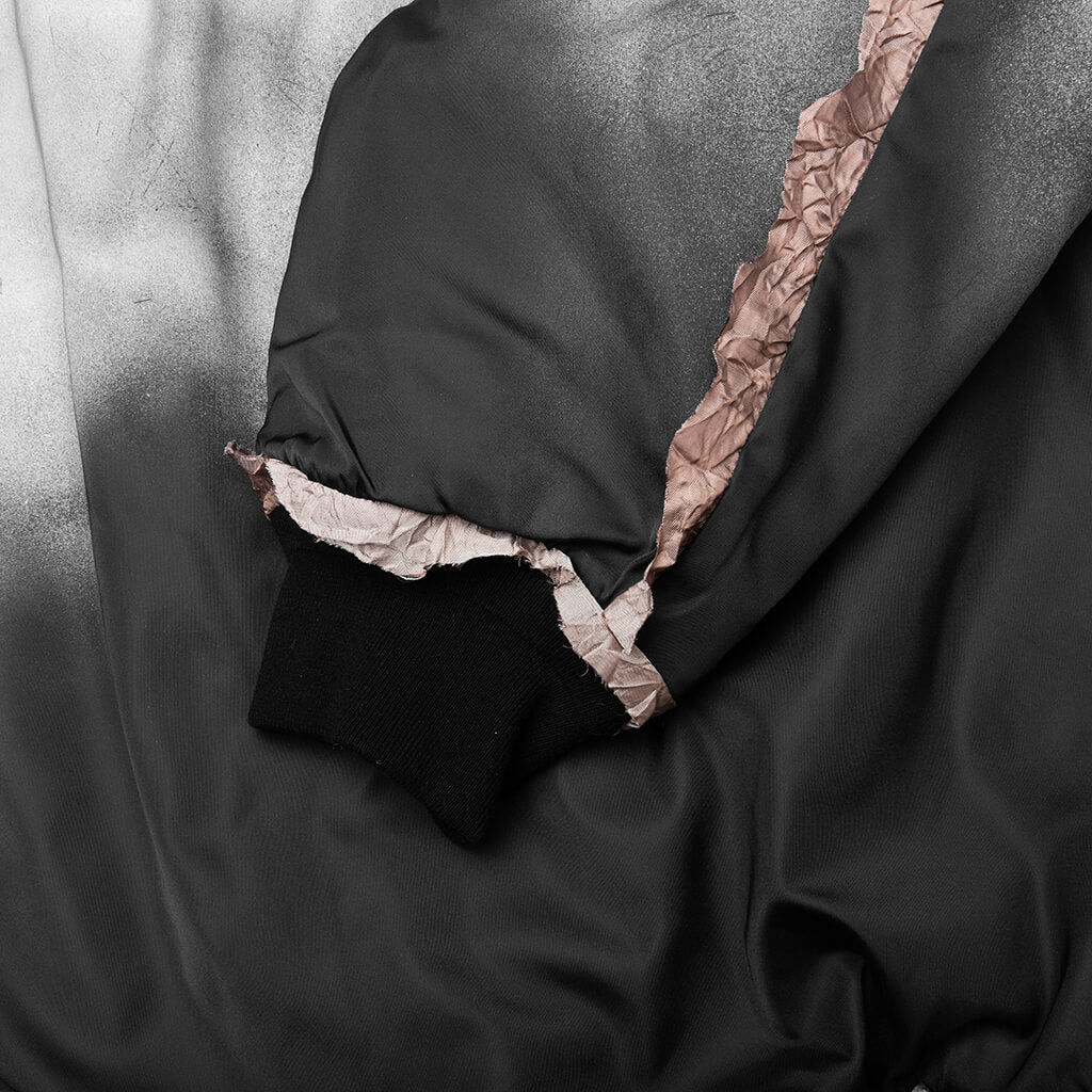 Ocari Nylon Bomber Jacket - Faded Black