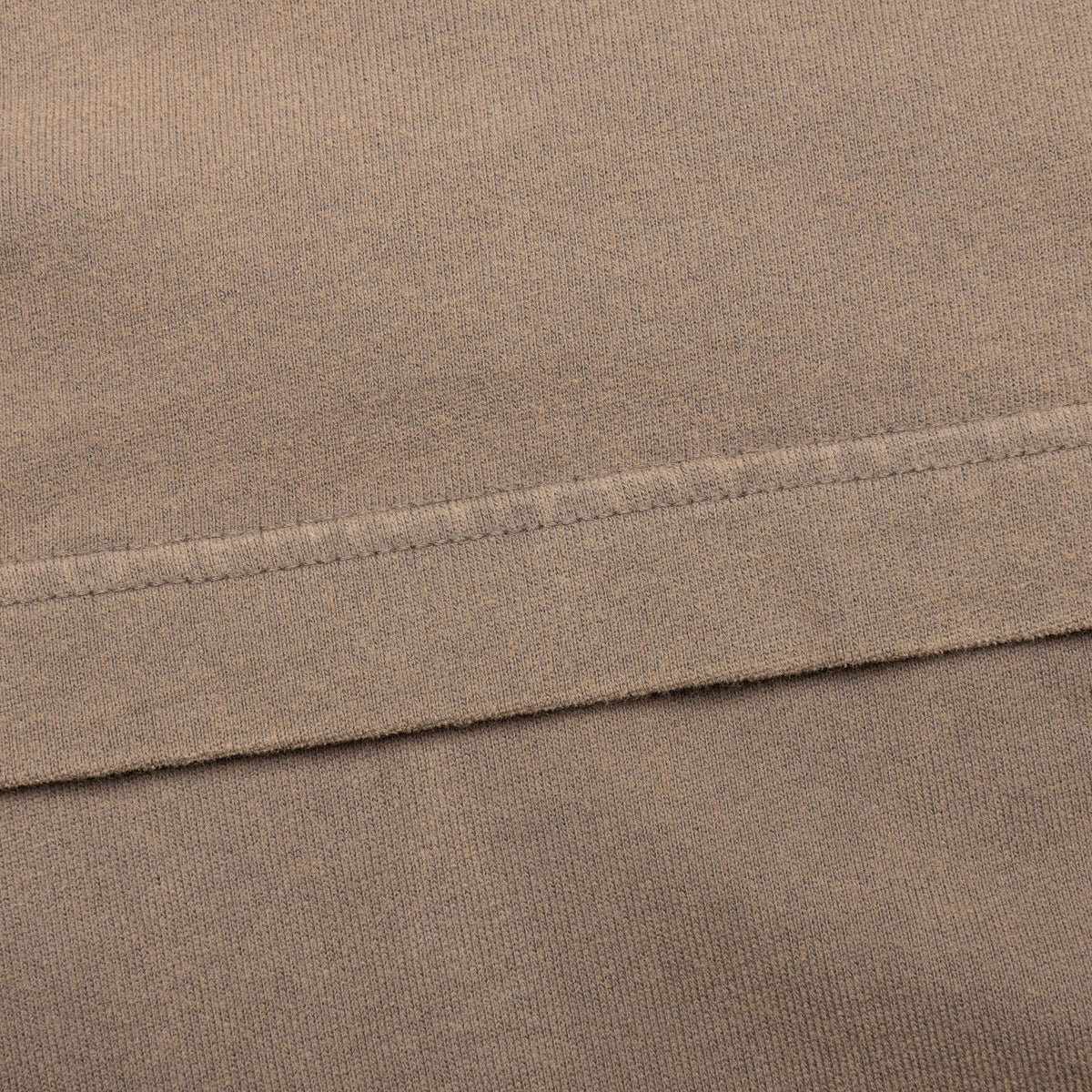 Garment Dyed Crew Neck T-shirt - Taupe Brown