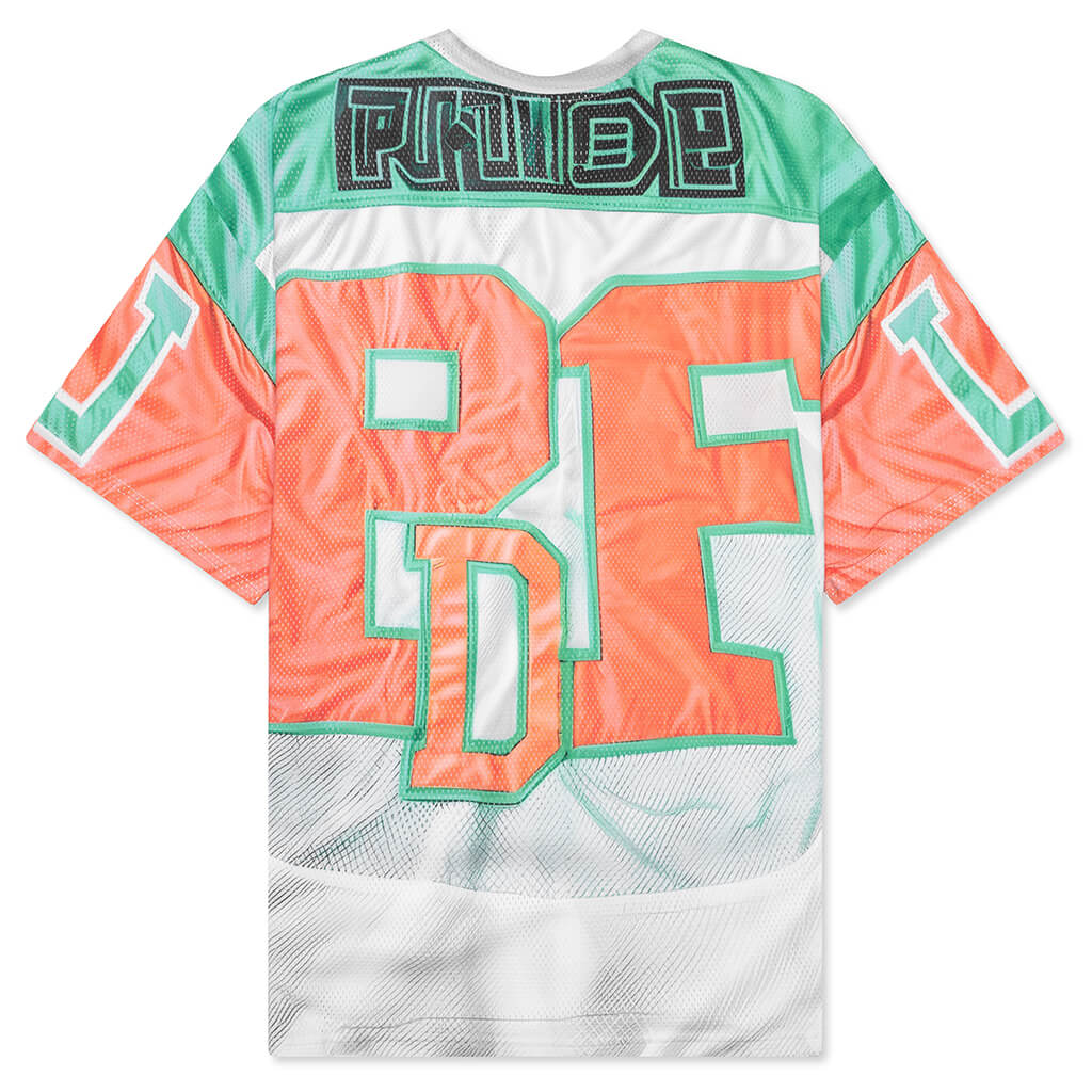 Football 17 Tee - Green Print