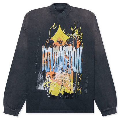Forgive Me Vintage L/S Tee - Vintage Black