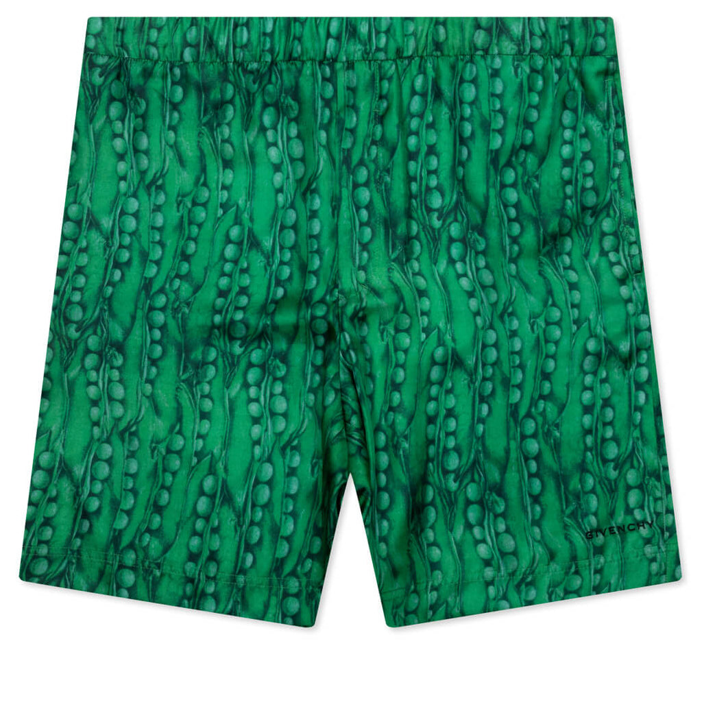 Formal Elasticated Shorts - Green