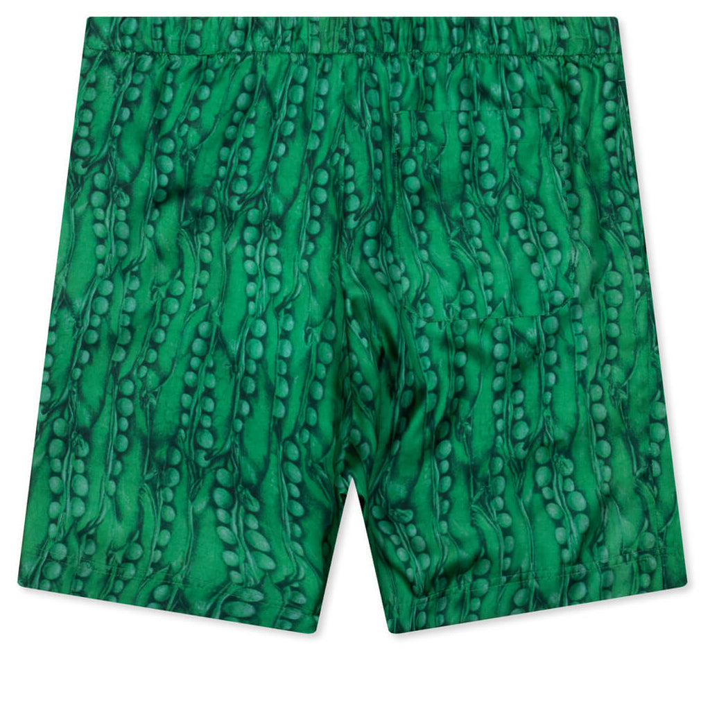 Formal Elasticated Shorts - Green