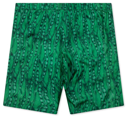 Formal Elasticated Shorts - Green