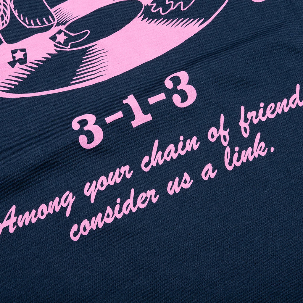 Friendship S/S T-Shirt - Air Force Blue/Light Pink