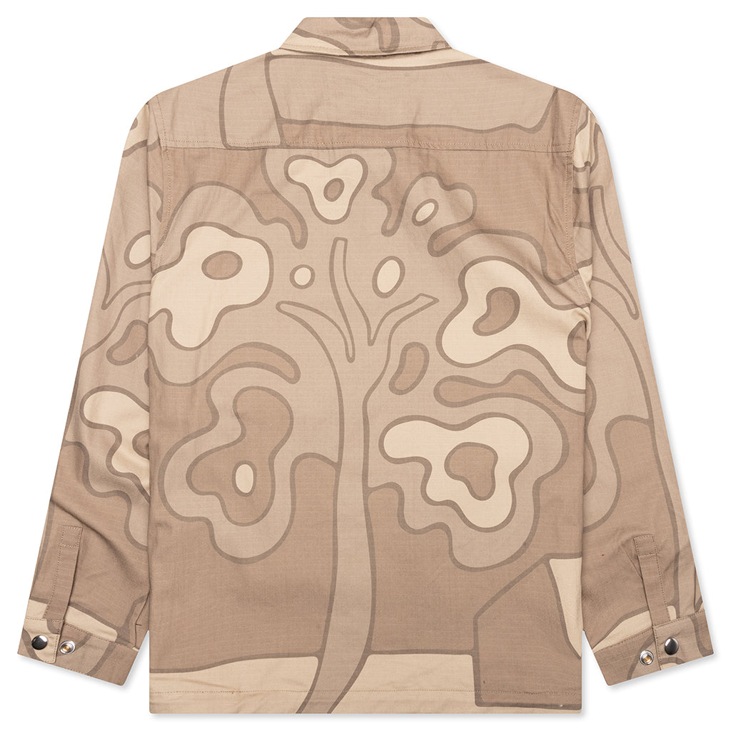 Fruit Tree Camo Shirt - Tan