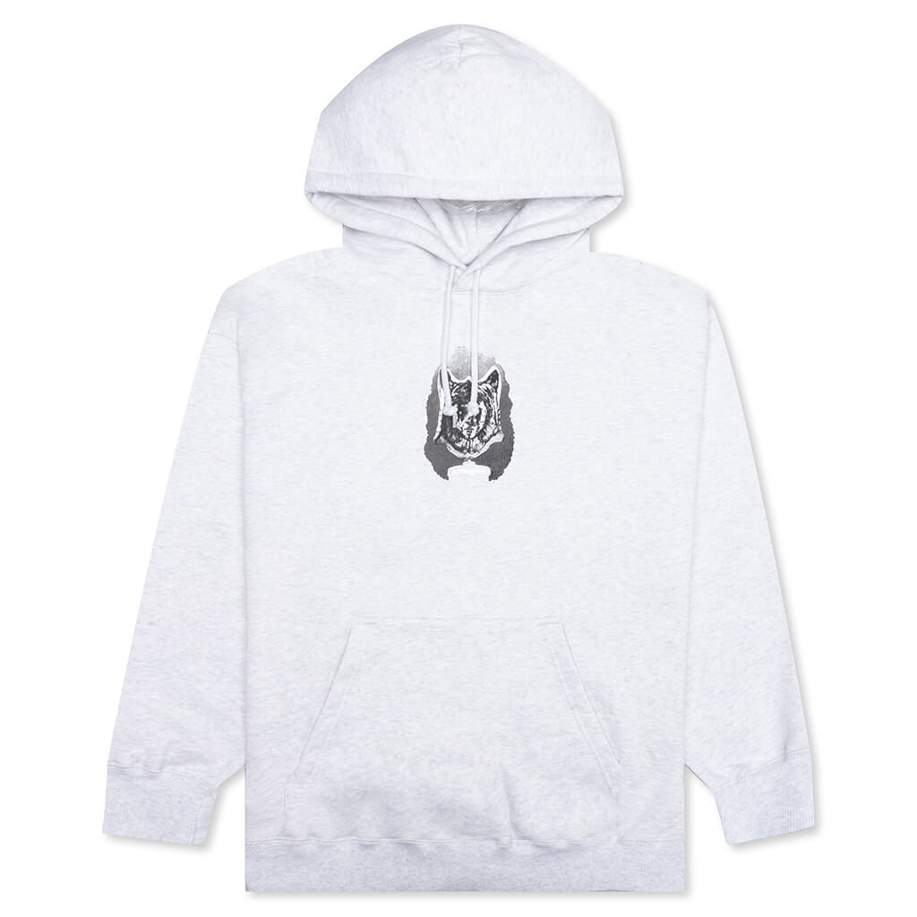 Cat Mask Hoodie - Heather Grey