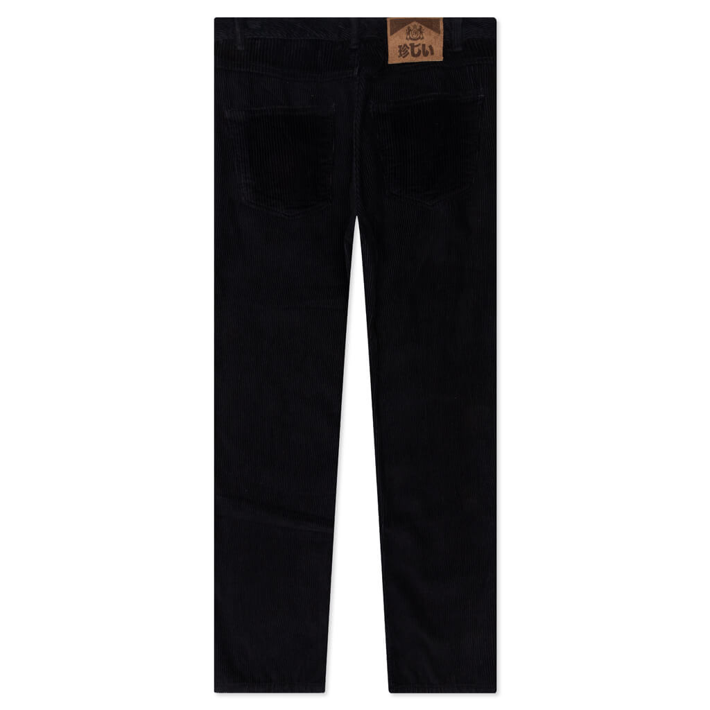 Corduroy 5-Pocket Pant - Black