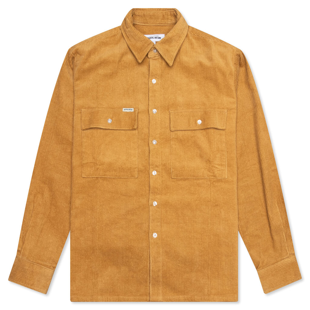 Corduroy L/S Overshirt - Brown