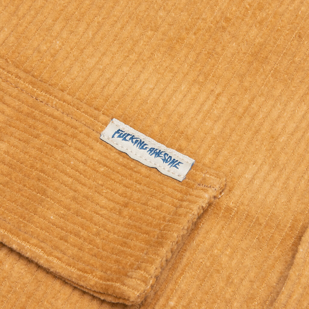 Corduroy L/S Overshirt - Brown