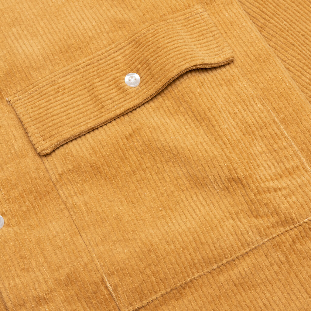 Corduroy L/S Overshirt - Brown