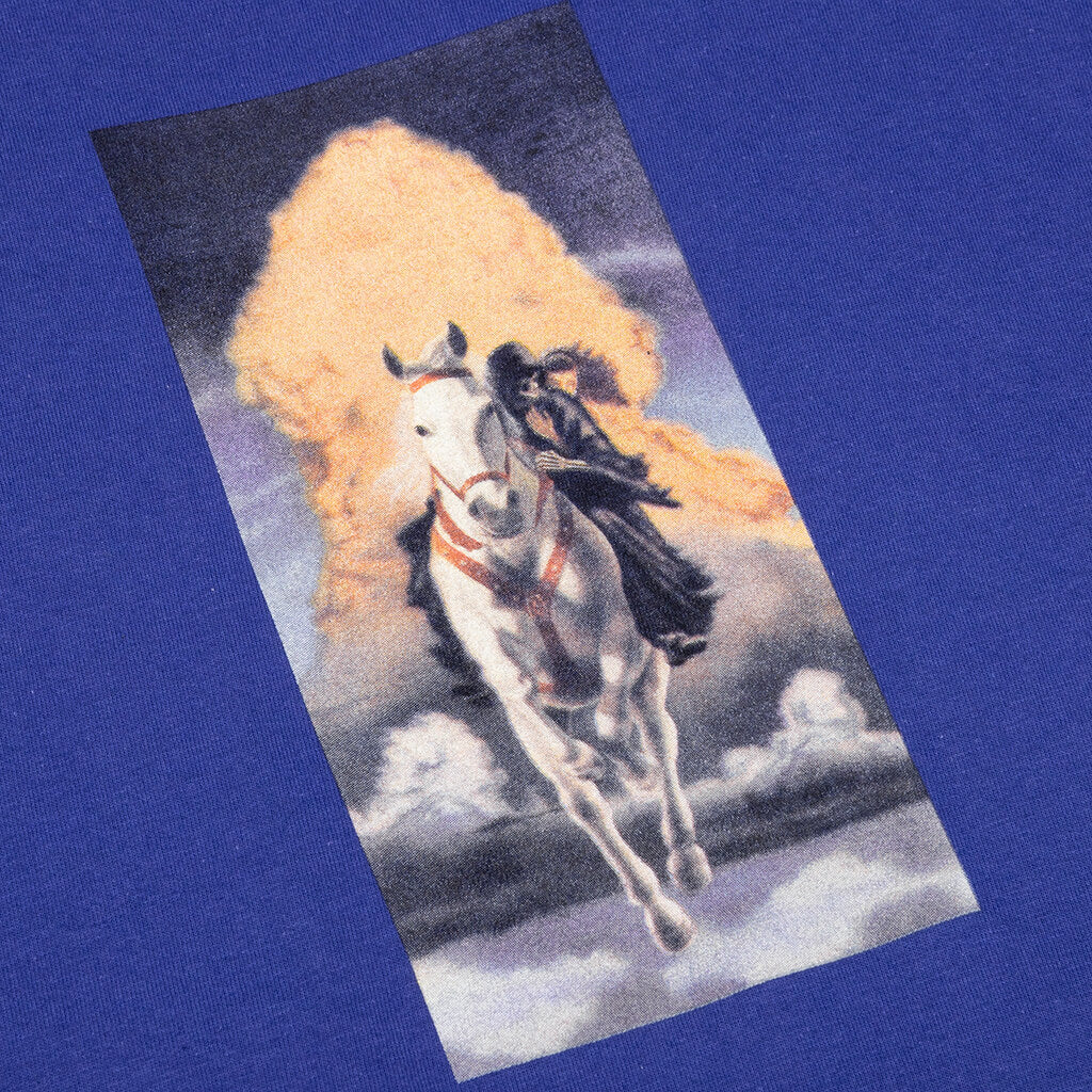 Devil Horseback Tee - Cobalt