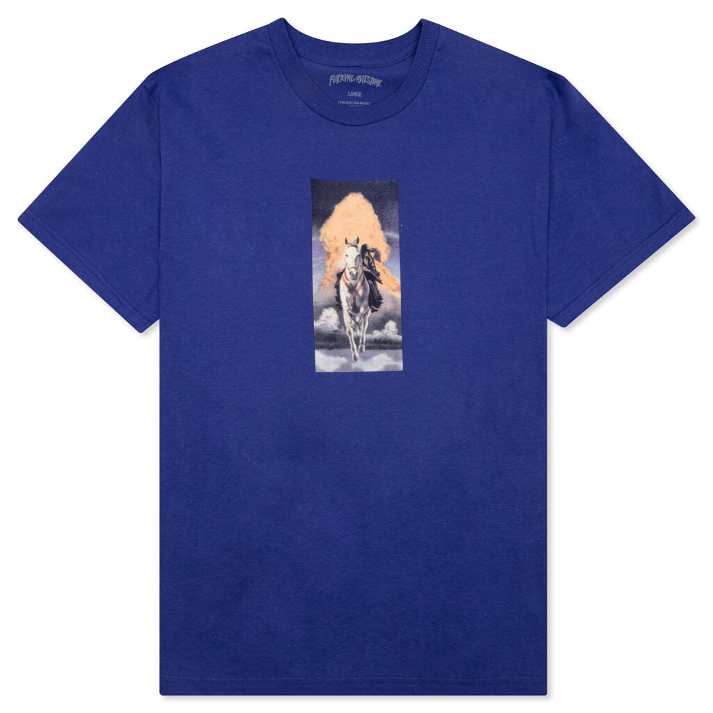 Devil Horseback Tee - Cobalt