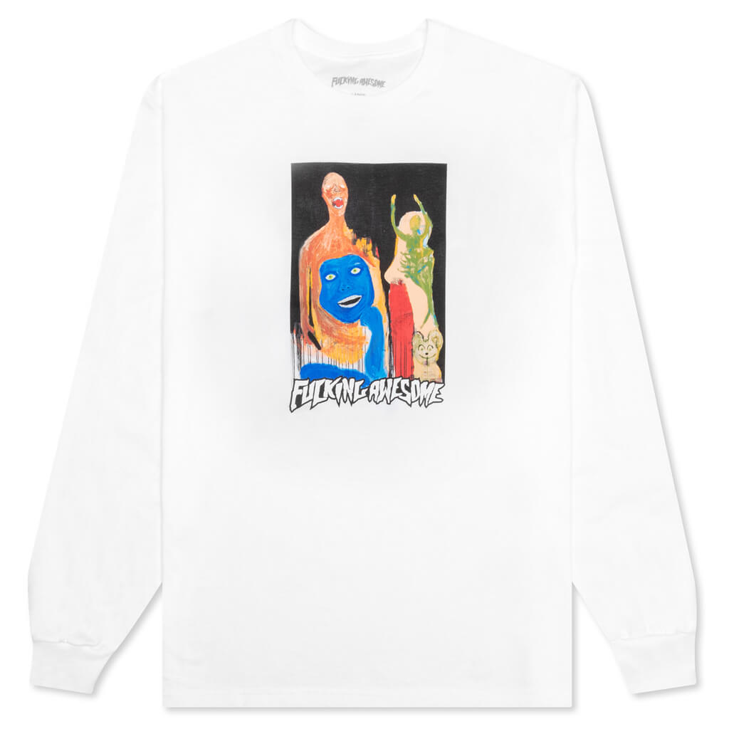 Dill Collage II L/S Tee - White