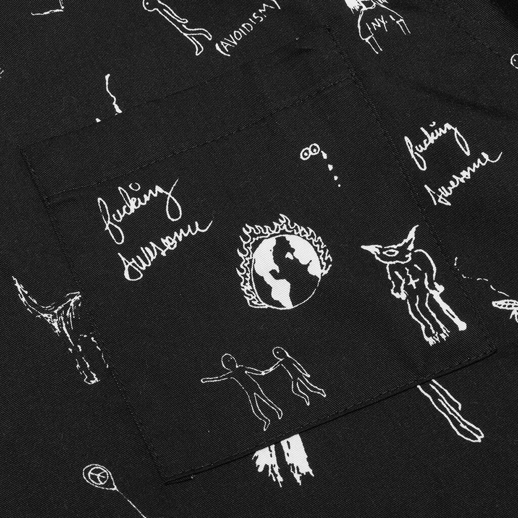 Dill Drawings Club Shirt - Black