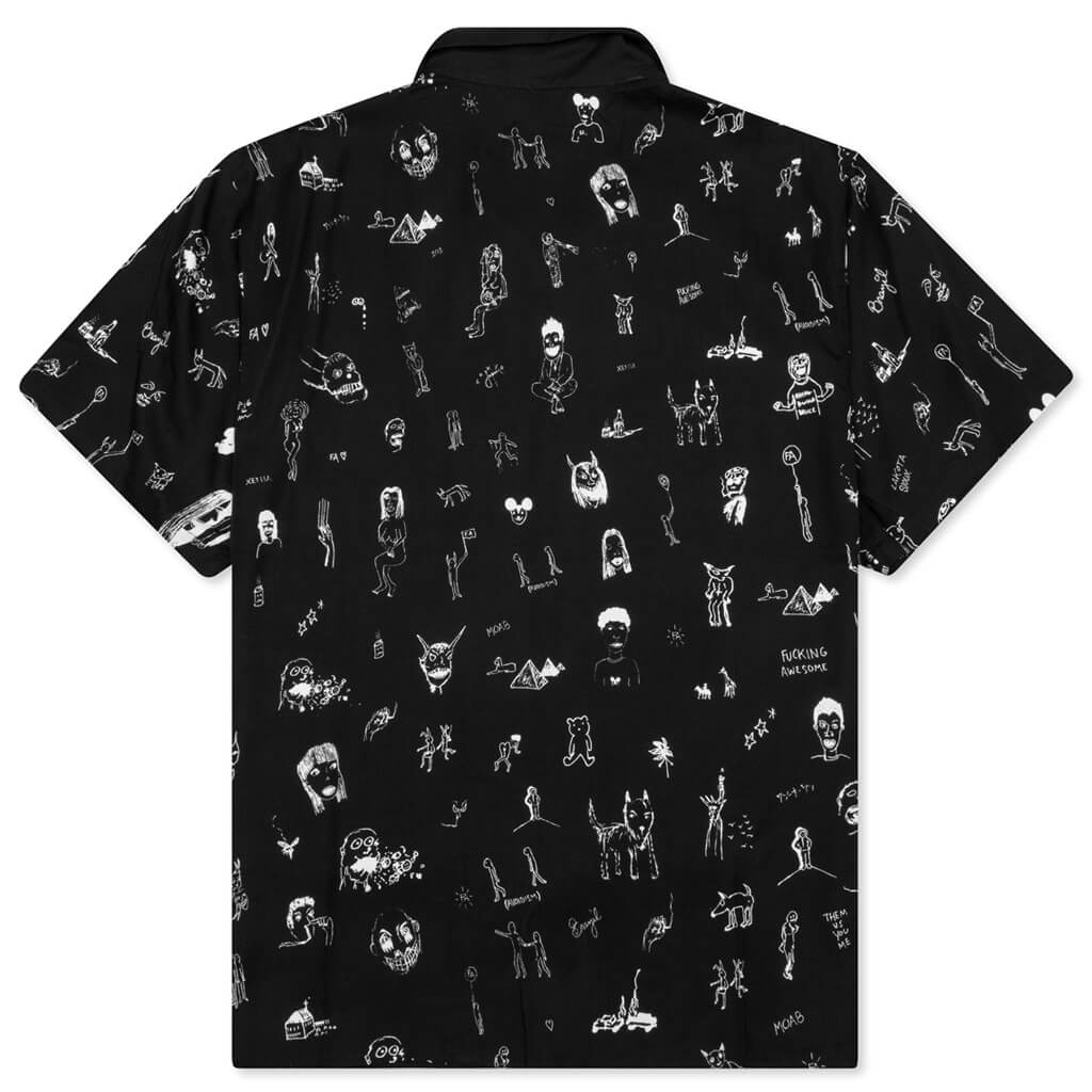 Dill Drawings Club Shirt - Black