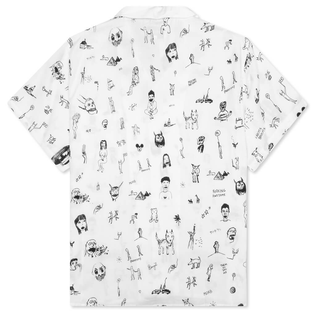 Dill Drawings Club Shirt - White