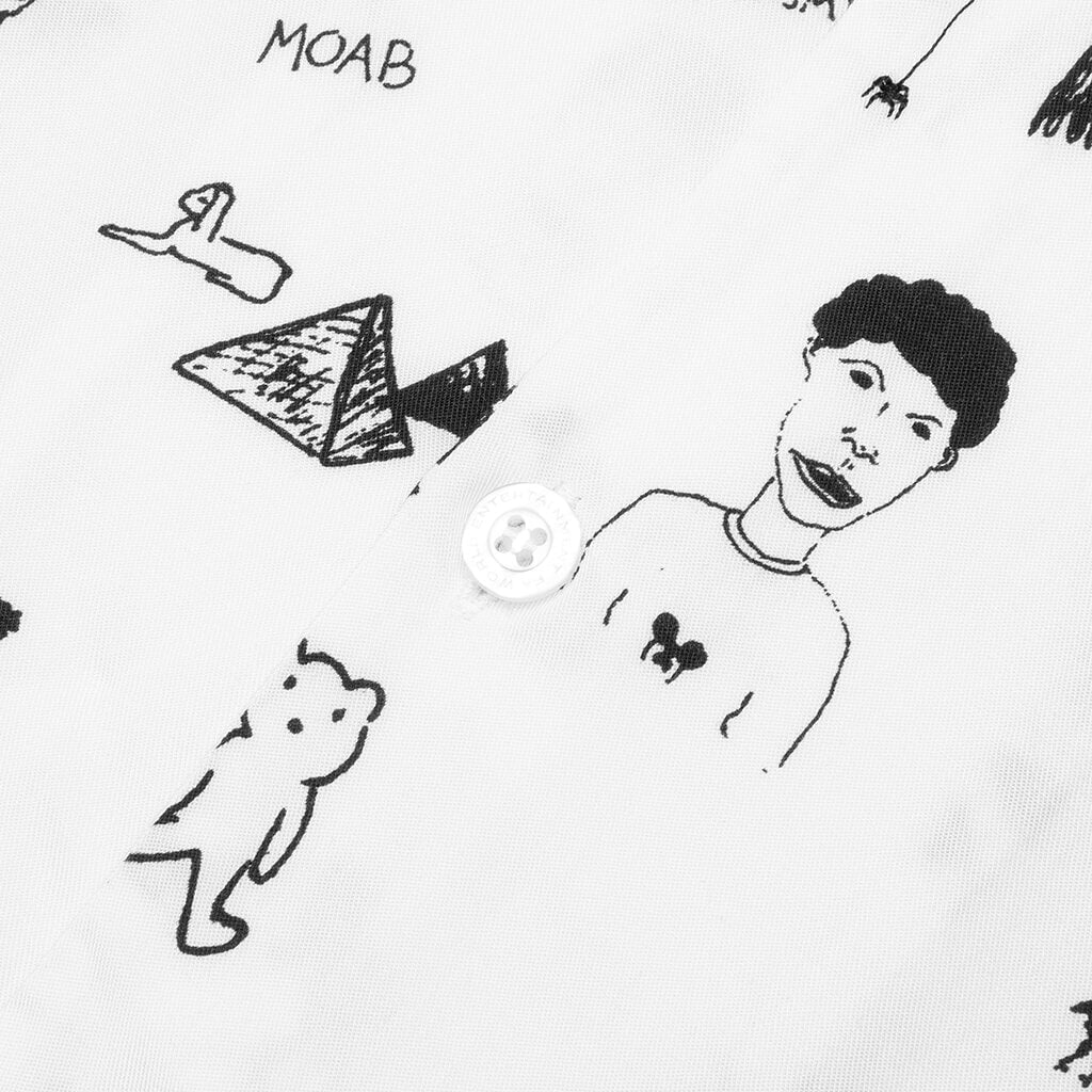 Dill Drawings Club Shirt - White