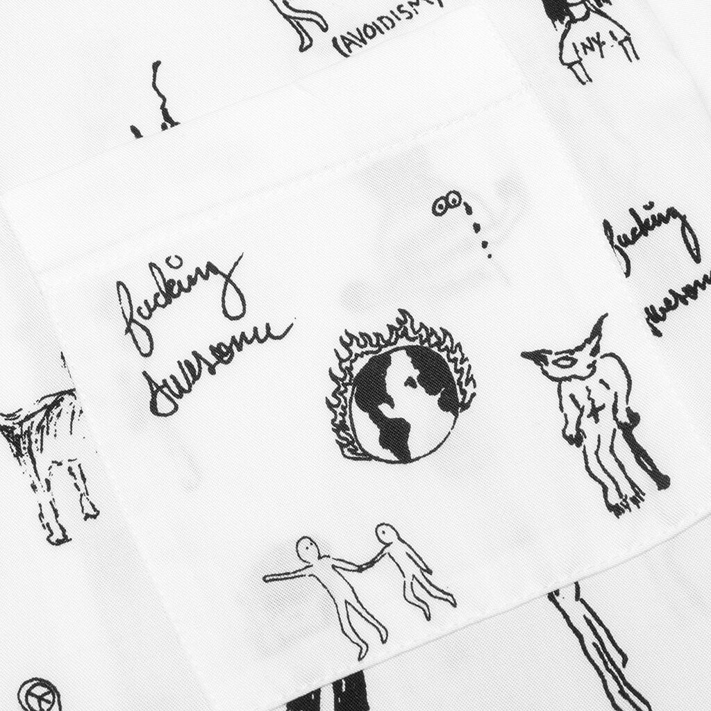 Dill Drawings Club Shirt - White