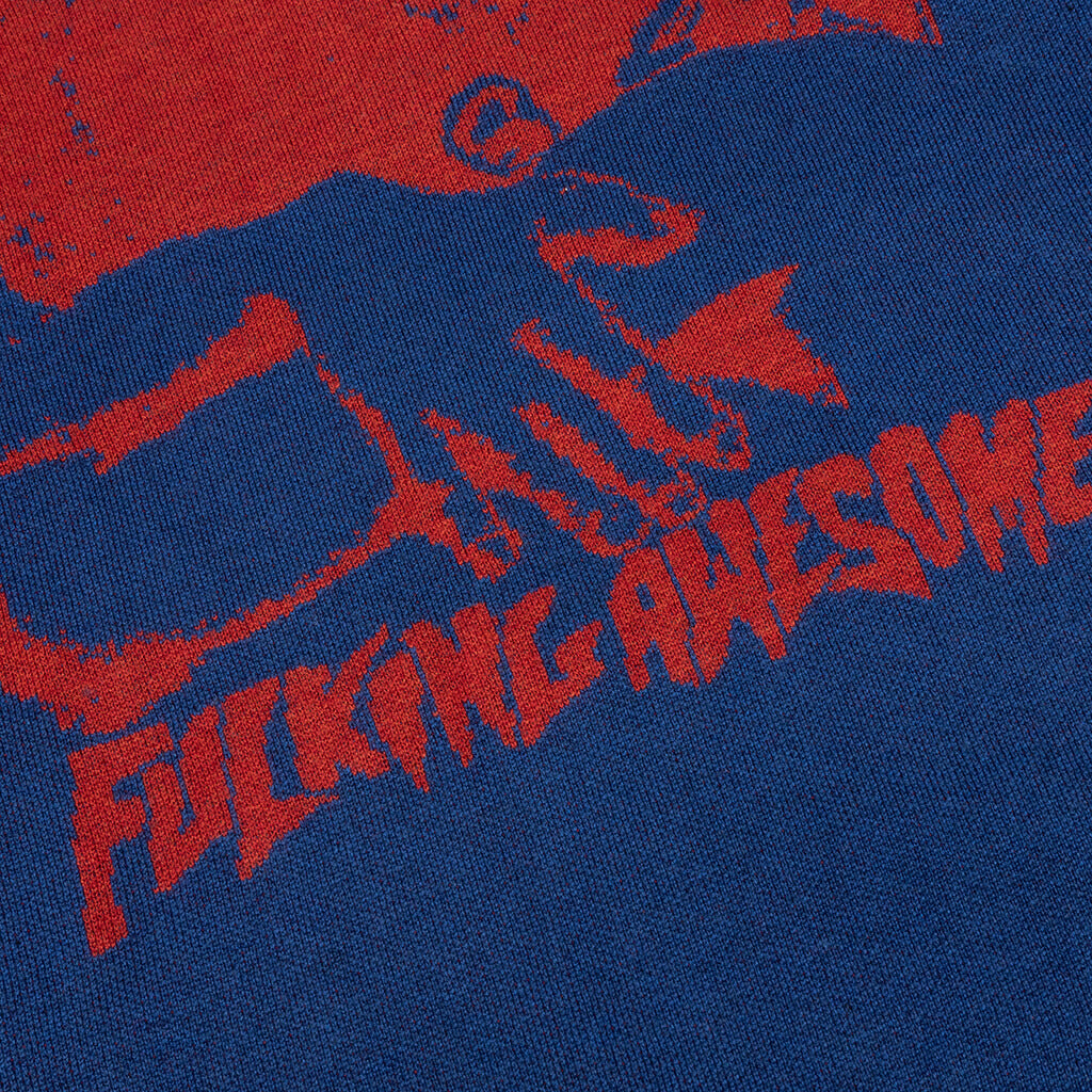 Embrace Sweater - Blue/Red