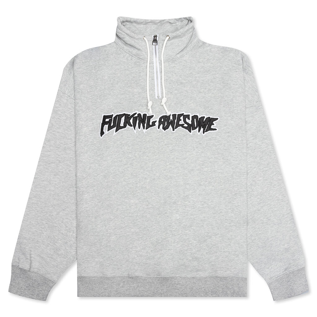 FA Quarter Zip Pullover - Heather Grey