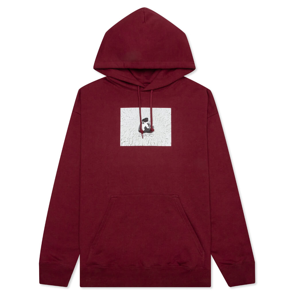 Face Embrace Hoodie - Maroon