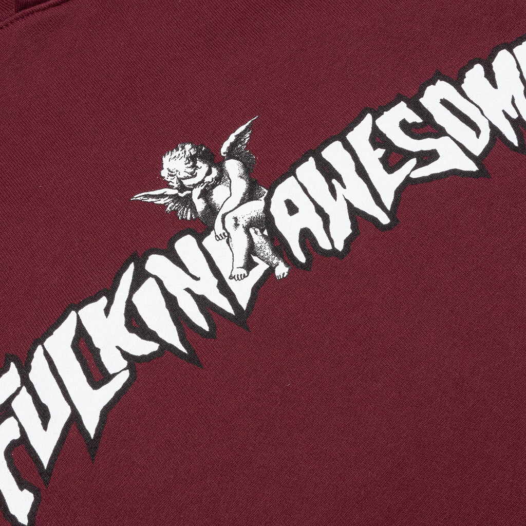 Filigree Hoodie - Maroon