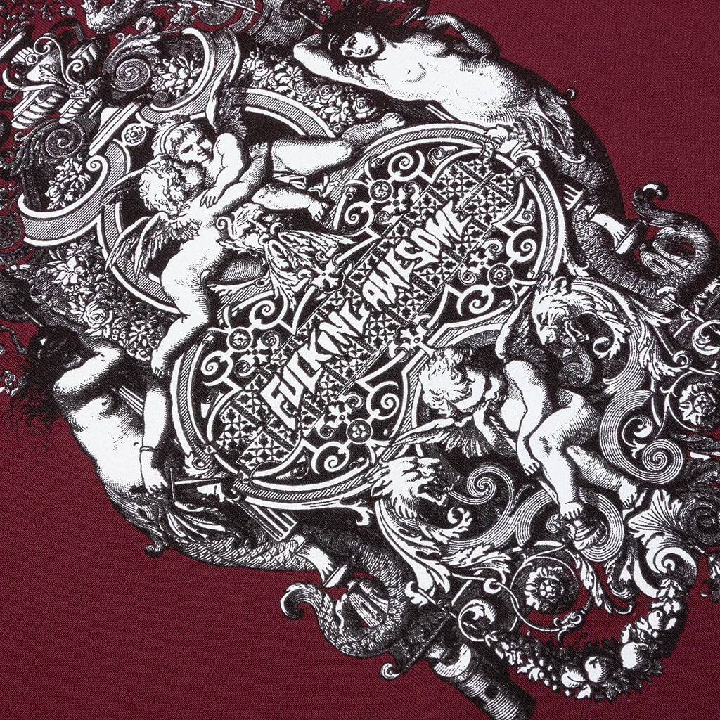 Filigree Hoodie - Maroon