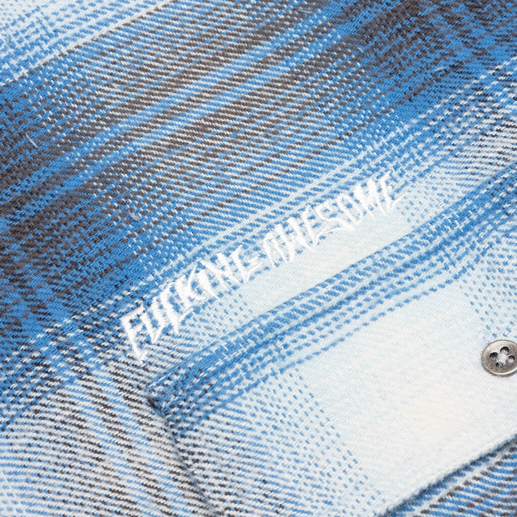 Full Zip Flannel - Blue