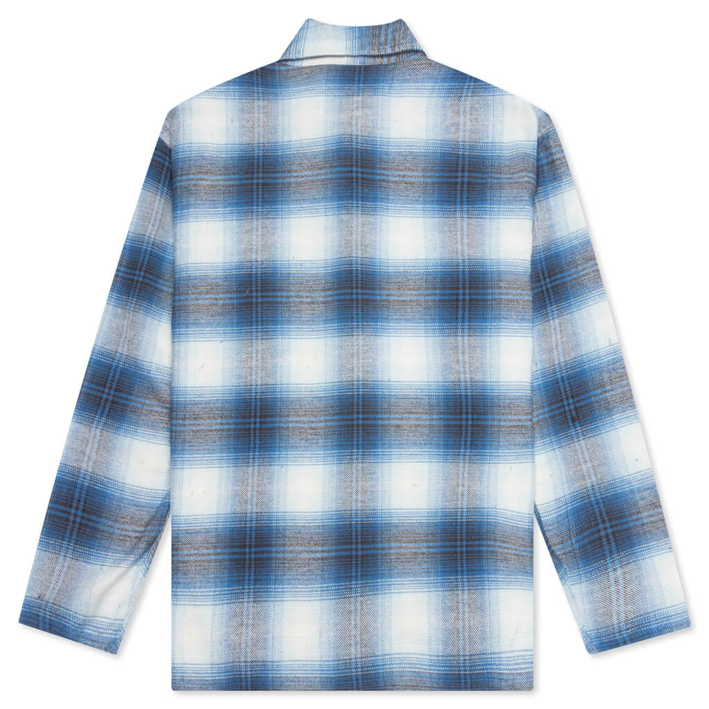 Full Zip Flannel - Blue
