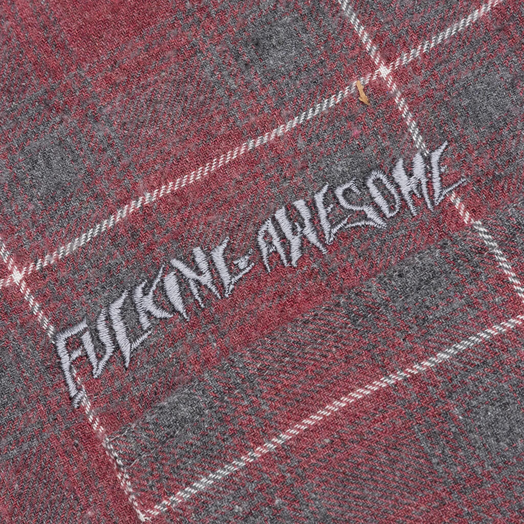 Full Zip Flannel - Red