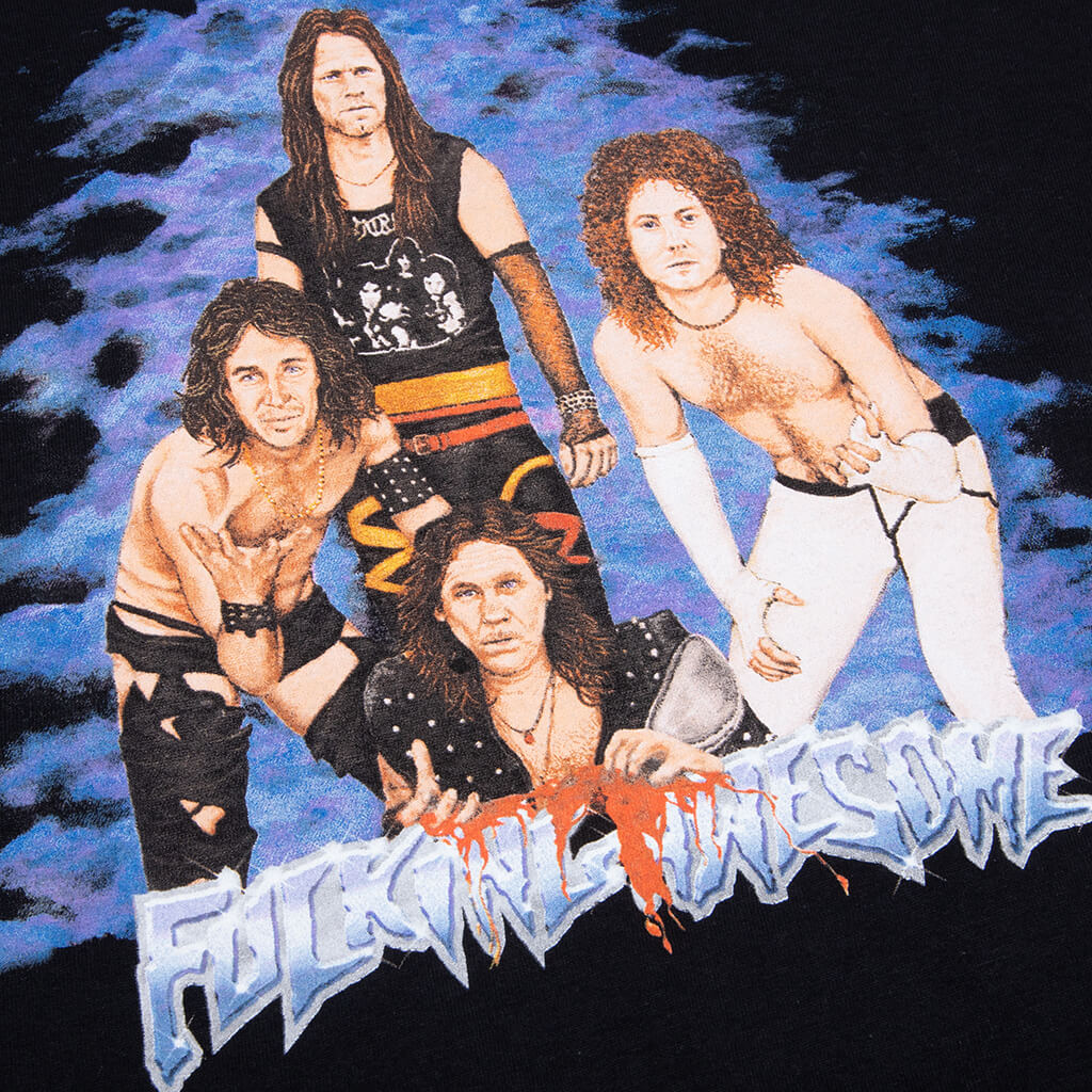 Heavy Metal 3/4 Sleeve Tee - White/Black