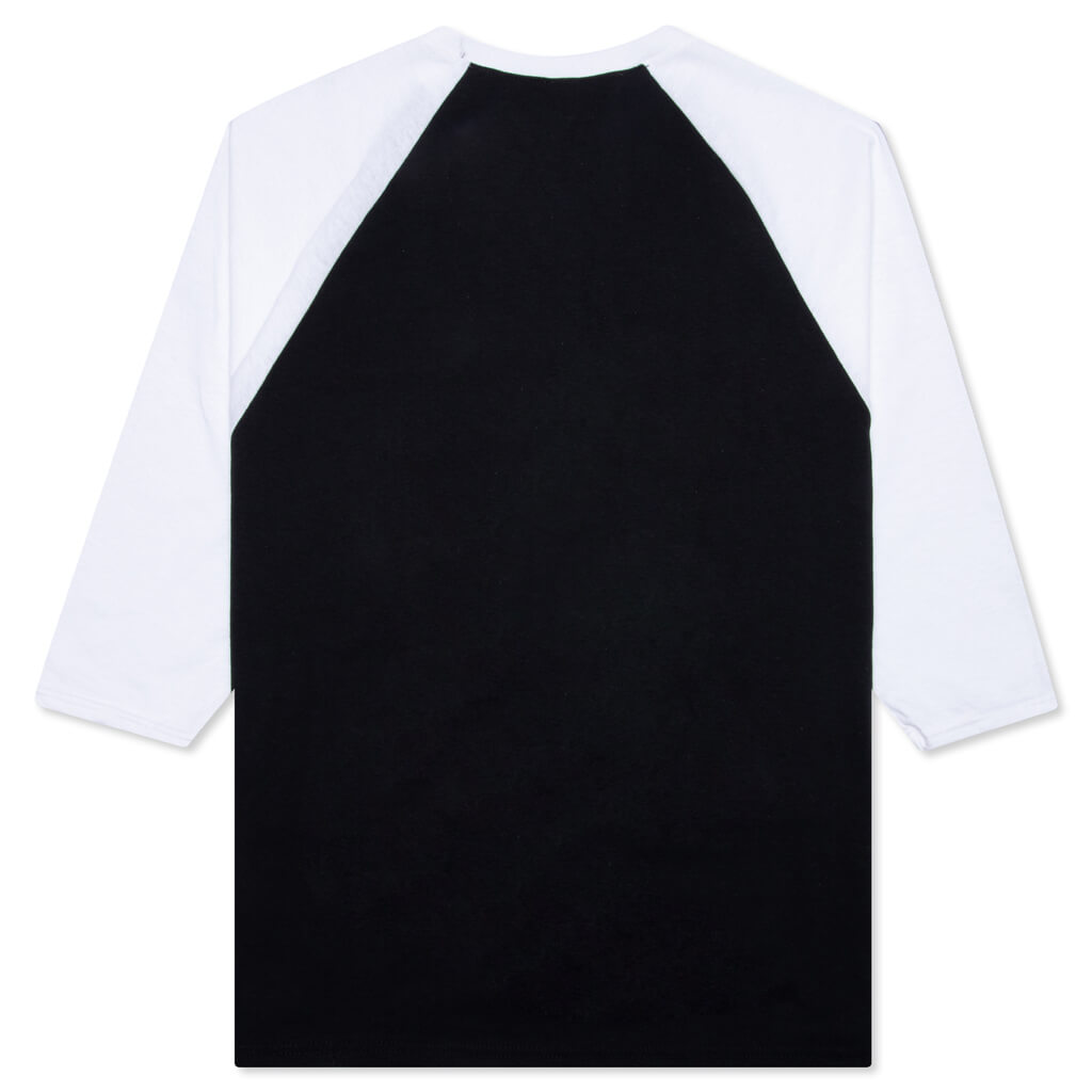 Heavy Metal 3/4 Sleeve Tee - White/Black