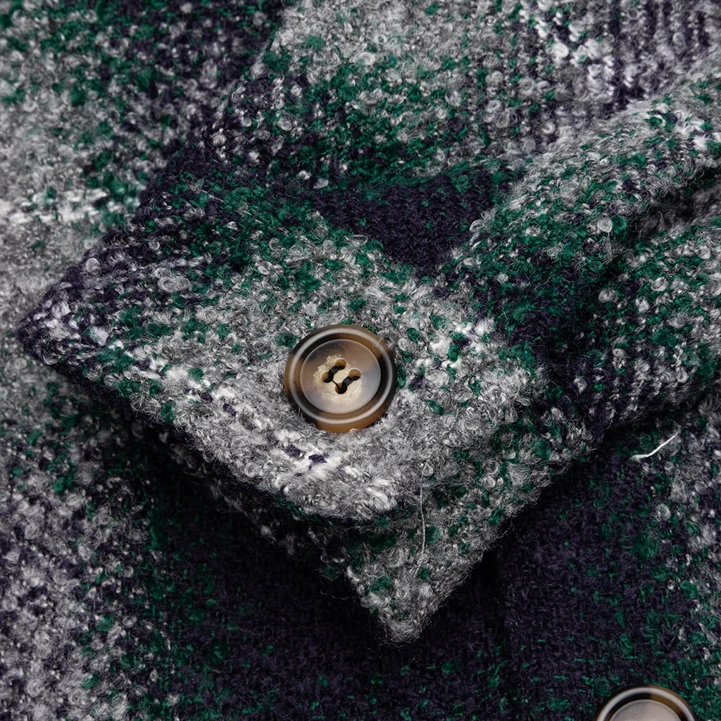 Heavy Oversized Flannel - Blue/Green