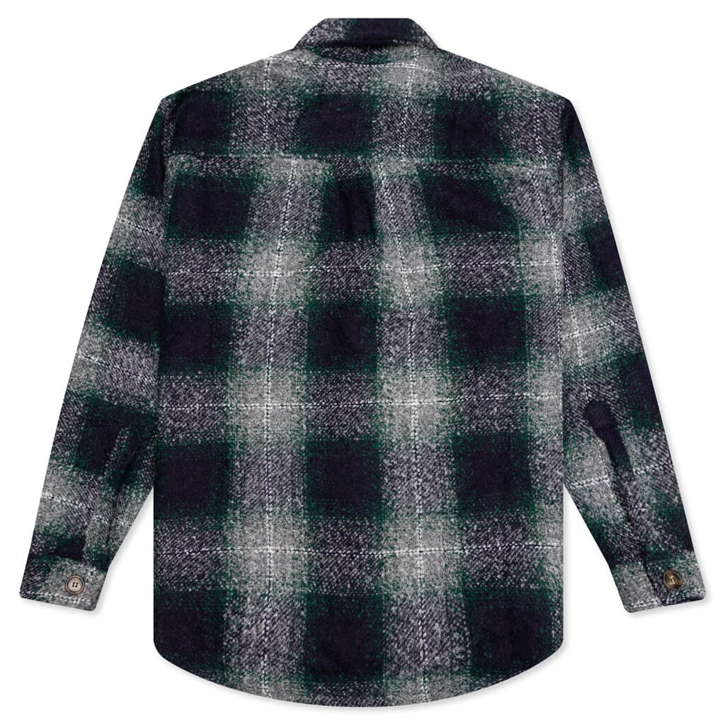 Heavy Oversized Flannel - Blue/Green